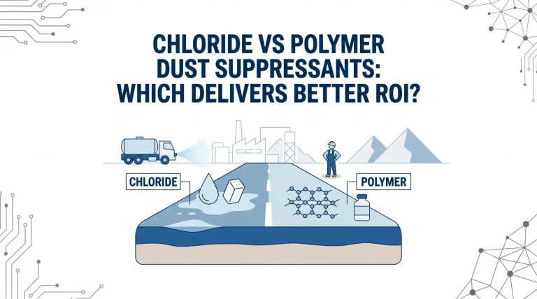 Chlorure vs inhibiteurs de poussière polymères : lequel offre le meilleur retour sur investissement ?