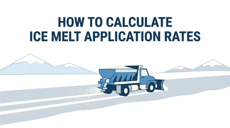 How to Calculate Ice Melt Application Rates