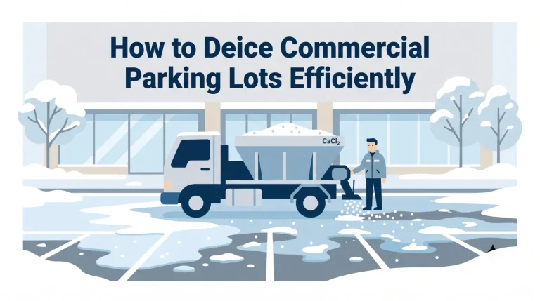How to Deice Commercial Parking Lots Efficiently