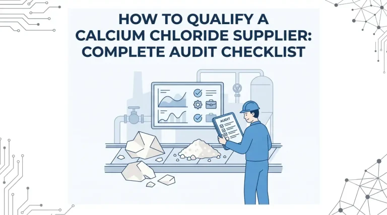 How to Qualify a Calcium Chloride Supplier: Complete Audit Checklist