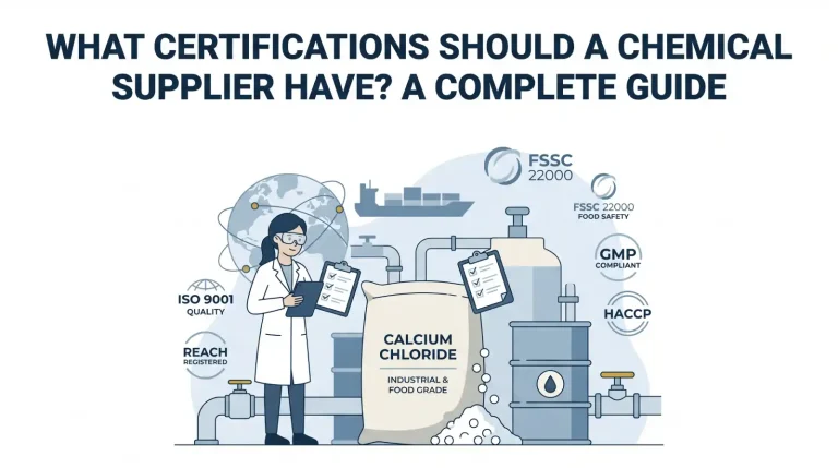 What Certifications Should a Chemical Supplier Have?