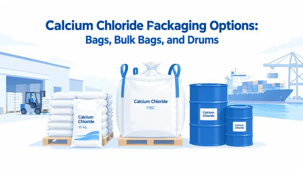 Calcium Chloride Packaging Options: Bags, Bulk Bags, and Drums