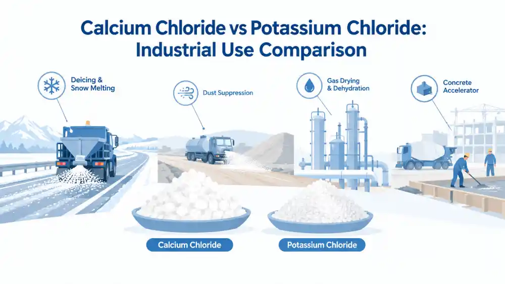Calcium Chloride vs Potassium Chloride: Industrial Use Comparison